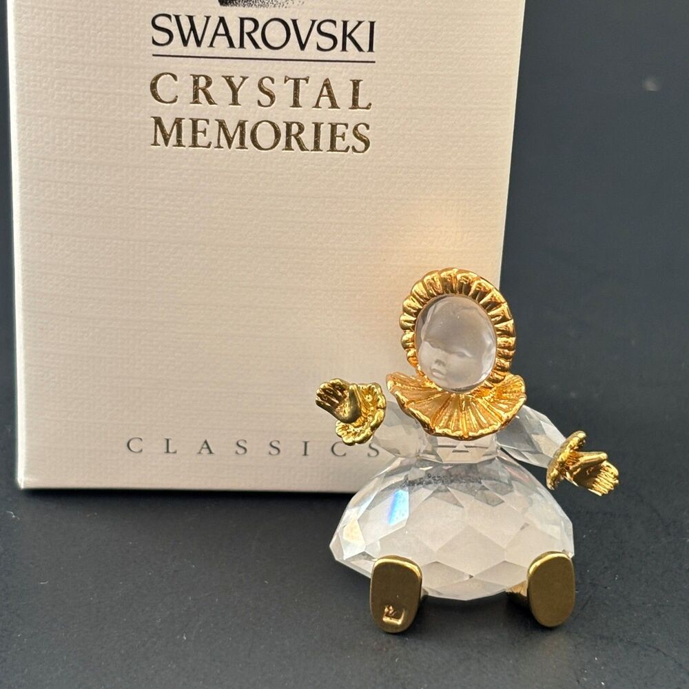 Swarovski Retired Vintage Miniature Crystal Doll Childhood Dreams Collection